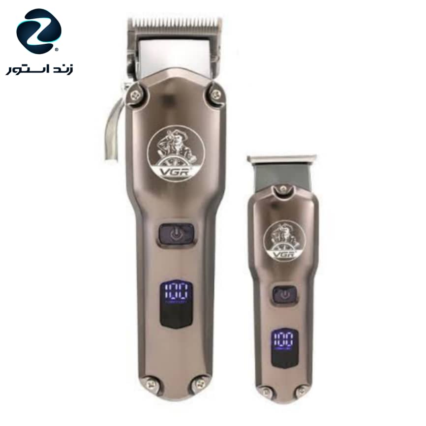 ماشین اصلاح موی سر و صورت وی جی ار مدل 675 مجموعه 2 عددی